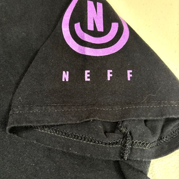 Disney x Neff Short Sleeve T-Shirt Men's M tie dye Black Mickey Mouse Silhouette - Picture 8 of 11